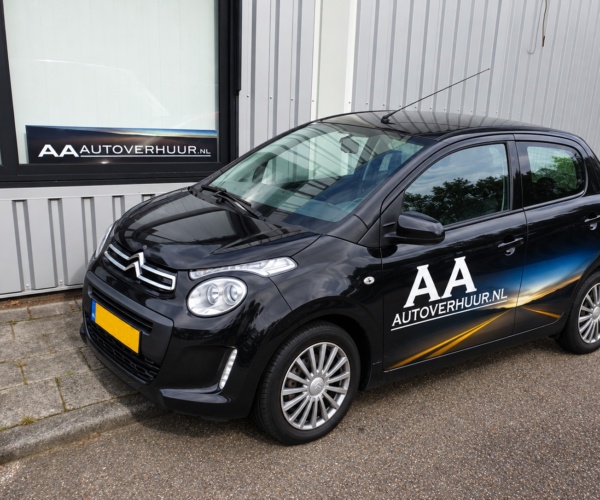 AH8 Citroen C1 zwart AA Autoverhuur AAAutoverhuur